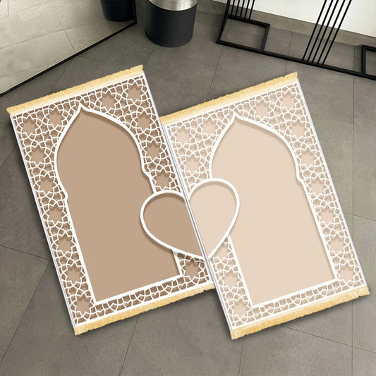 ISLAMIC PRAYER MAT SET FOR MUSLIM COUPLES AND FAMILIES