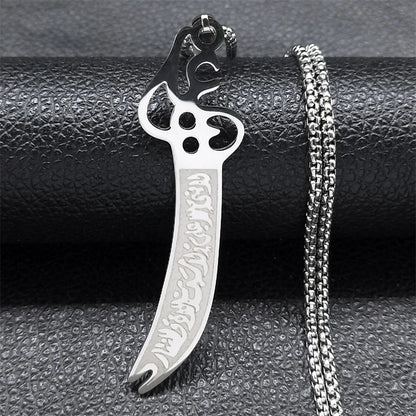 ARABIC IMAM ALI (AS) SWORD NECKLACE JEWELRY