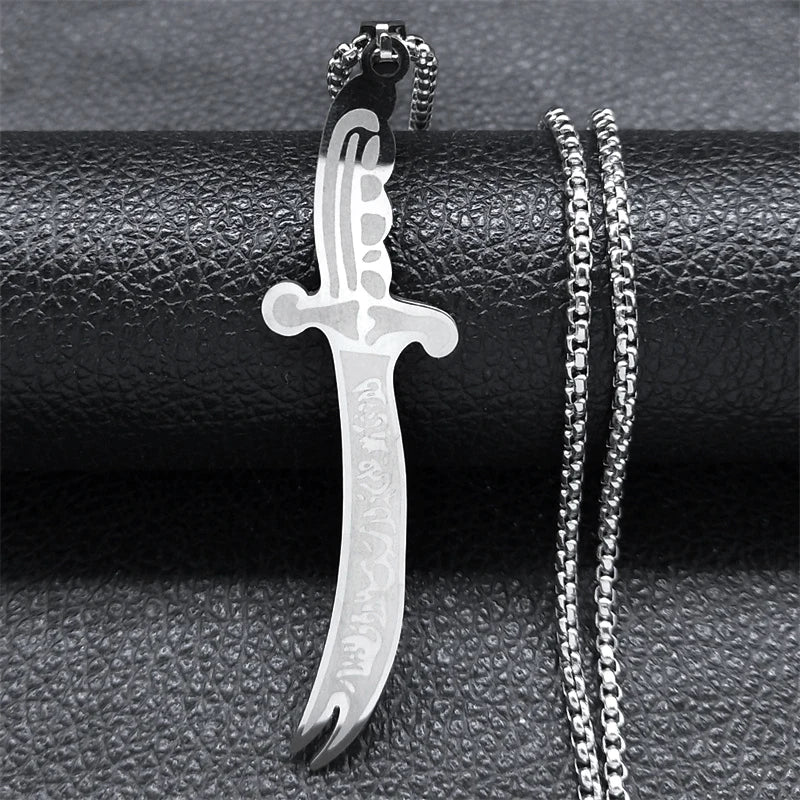 ARABIC IMAM ALI (AS) SWORD NECKLACE JEWELRY