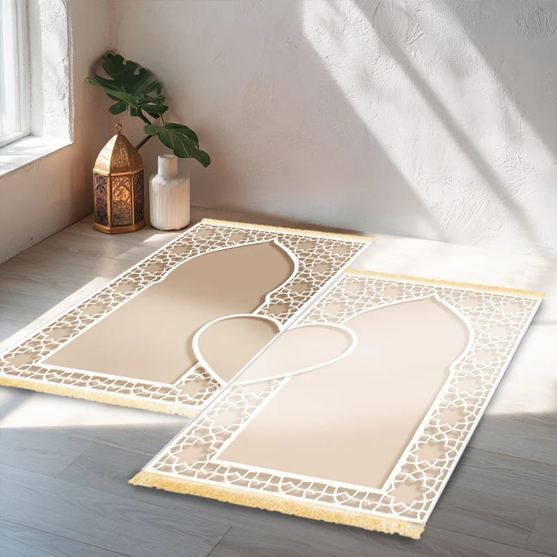 ISLAMIC PRAYER MAT SET FOR MUSLIM COUPLES AND FAMILIES