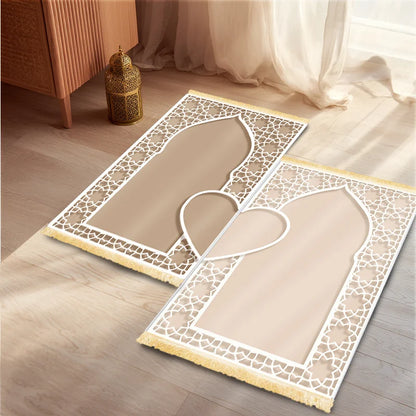 ISLAMIC PRAYER MAT SET FOR MUSLIM COUPLES AND FAMILIES