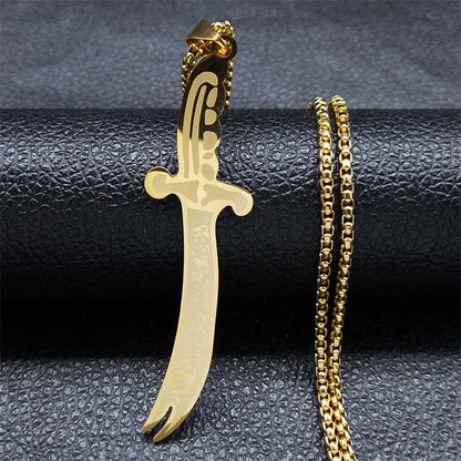 ARABIC IMAM ALI (AS) SWORD NECKLACE JEWELRY