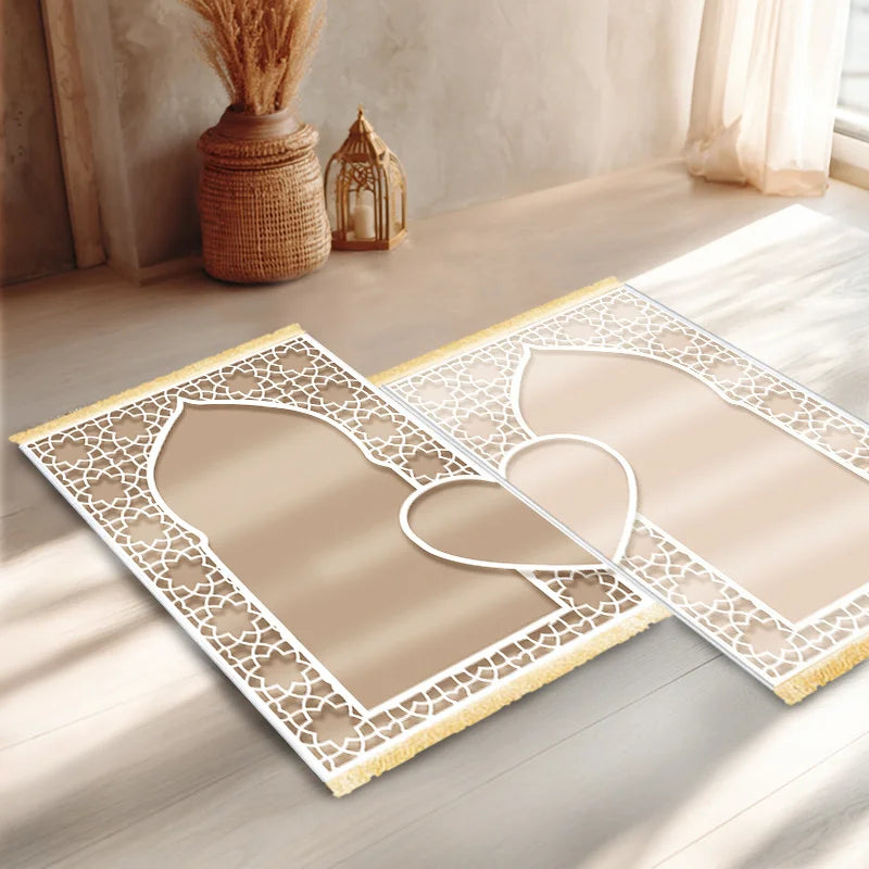 ISLAMIC PRAYER MAT SET FOR MUSLIM COUPLES AND FAMILIES