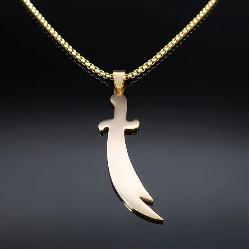 ARABIC IMAM ALI (AS) SWORD NECKLACE JEWELRY